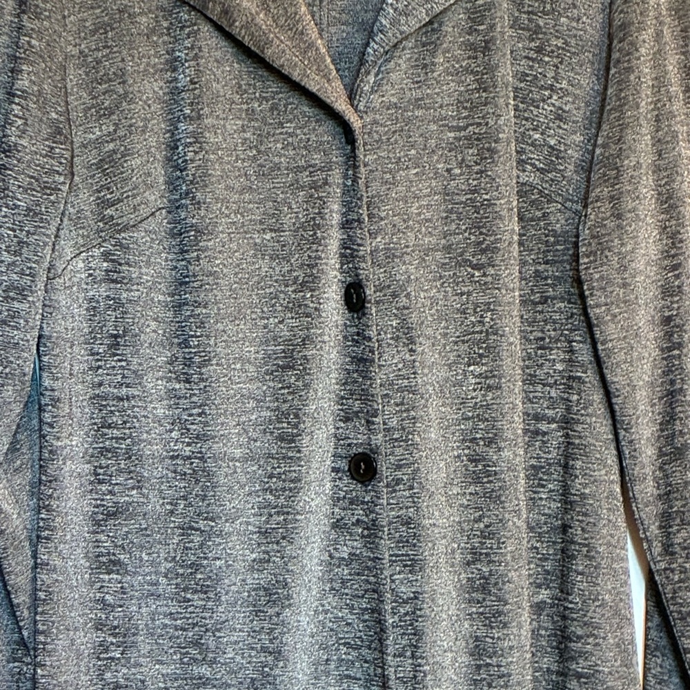 Rabbit Rabbit Rabbit Charcoal Gray Design Long Cardigan - Picture 2 of 9